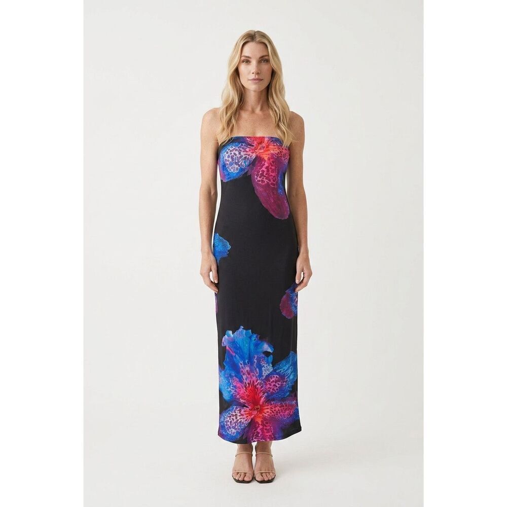 Shein Strapless Maxi Dress Sz XL NWOT
